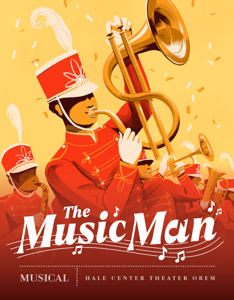 leonard dupond theater poster illustration character art graphic design