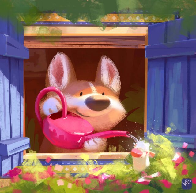 Woofly Cute: Lovely and Cheerful Corgi Life Illustrations by Lynn Chen