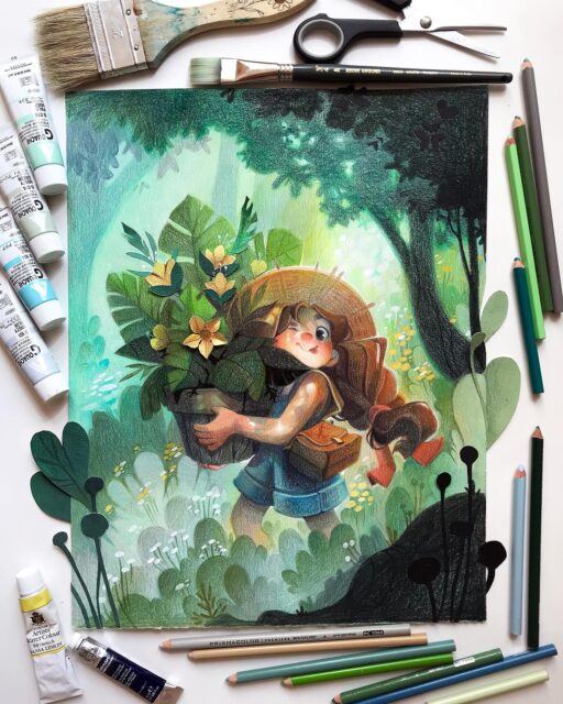 Bright Character Art for Picture Books by Illustrator Kate Pellerin