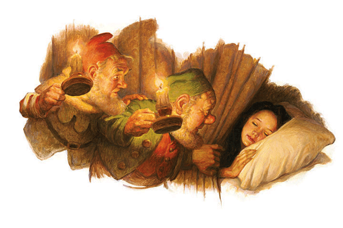 scott gustafson book illustration artist children's books fairytale kidlit art characters dwarf snow white