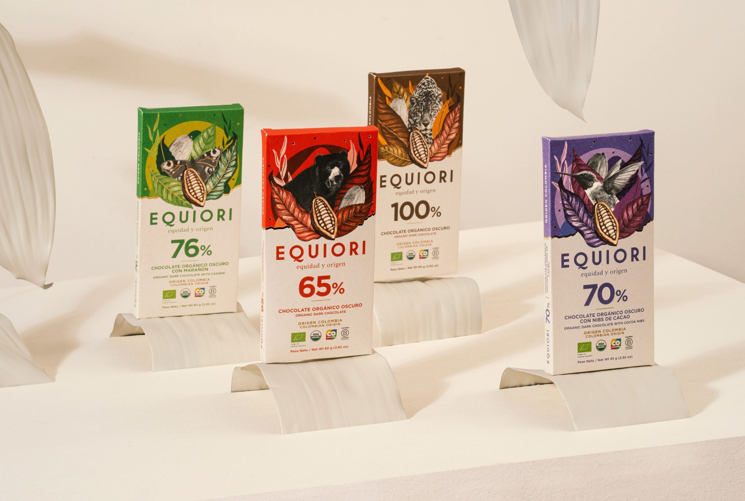 chocolate bar packaging illustration animals graphic design