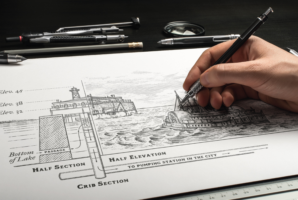 whiskey brand label design packaging illustration process