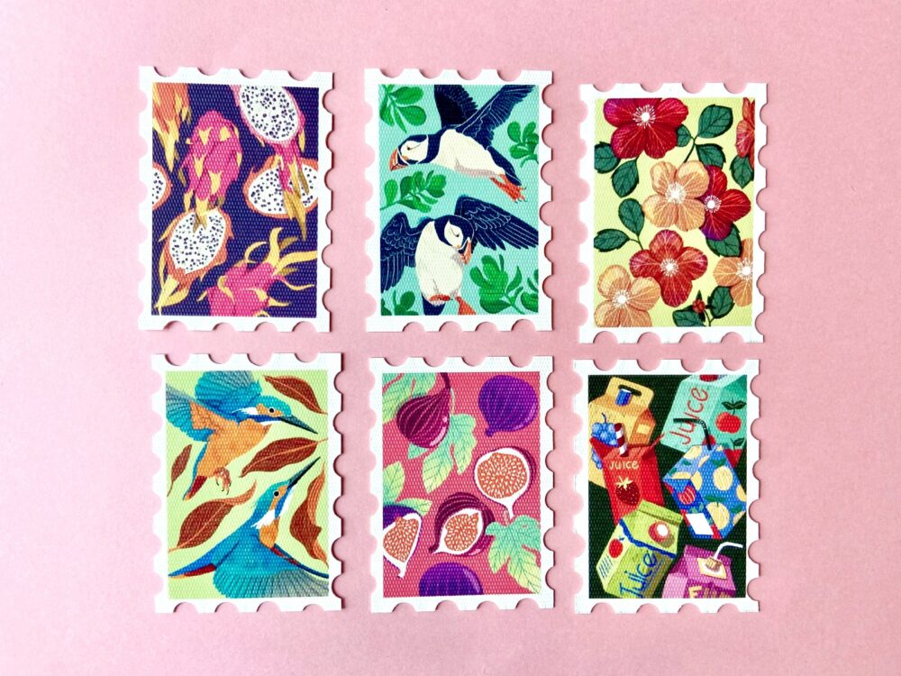 luiza laffitte illustrationspot brochures nature art digital illustration stamps birds