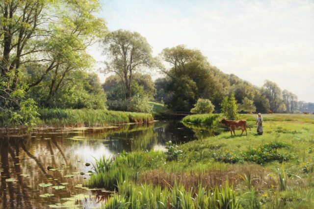 Beauty of Nature in Traditional Painting by Peder Mørk Mønsted