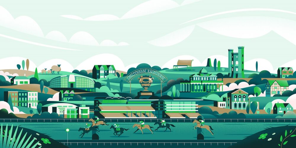 jack daly editorial illustrations marketing digital art sports people competition championship horse riding landscape