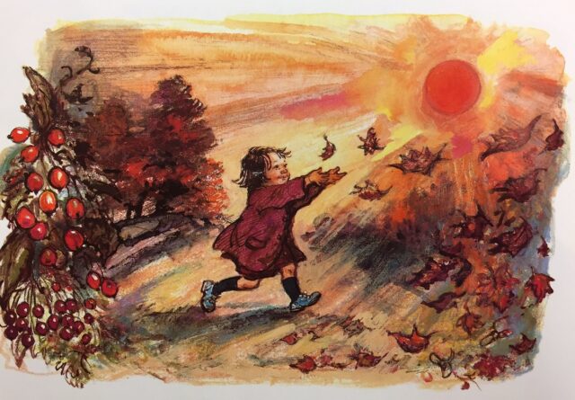 Art of Seasons in Lovely Book Illustrations by Shirley Hughes