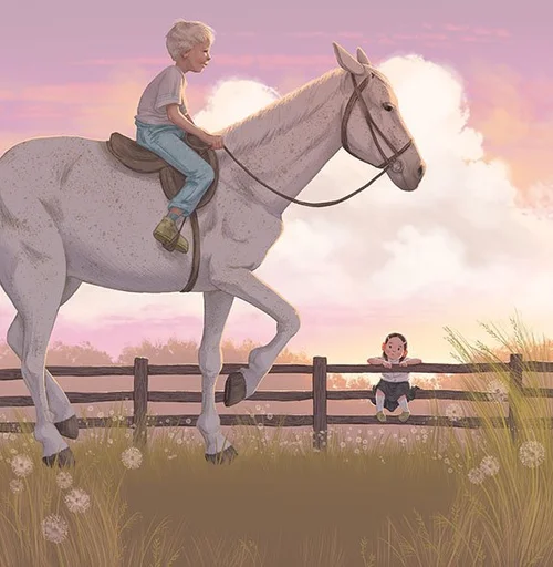kayla harren book illustration artist kidlit children's books digital art characters nature animals horse