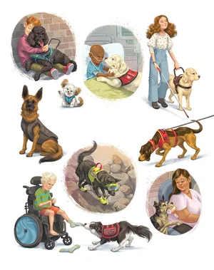 kayla harren book illustration artist kidlit children's books digital art characters nature animals dogs