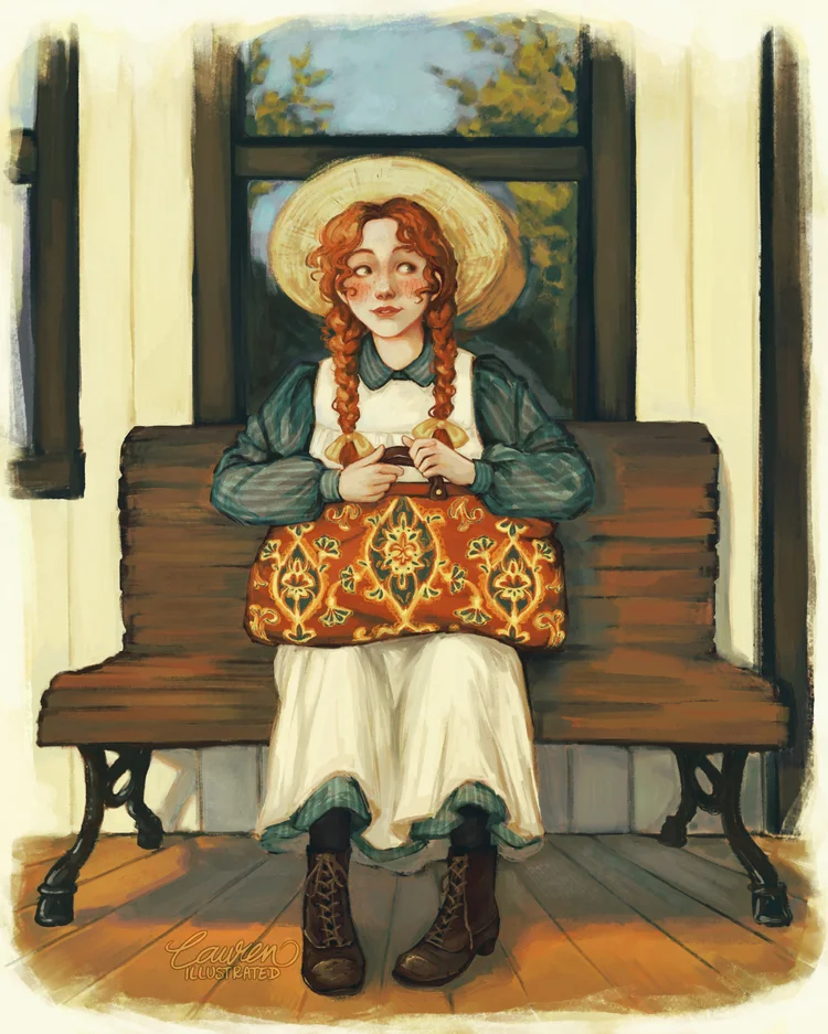 lauren bultman illustration artist digital art traditional art nature vintage annie green gables book illustration character art