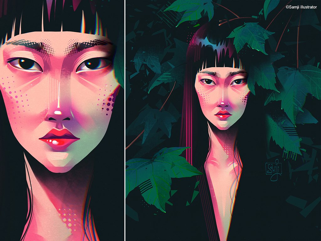 samji illustrator people illustrations digital illustration art