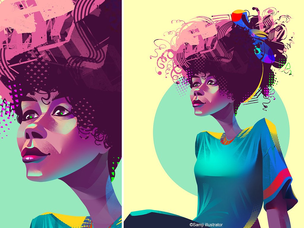 samji illustrator people illustrations digital illustration art