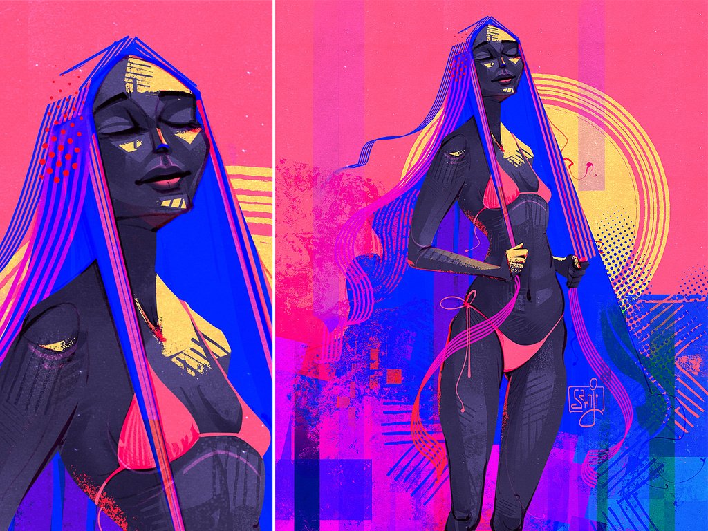 samji illustrator people illustrations digital illustration art
