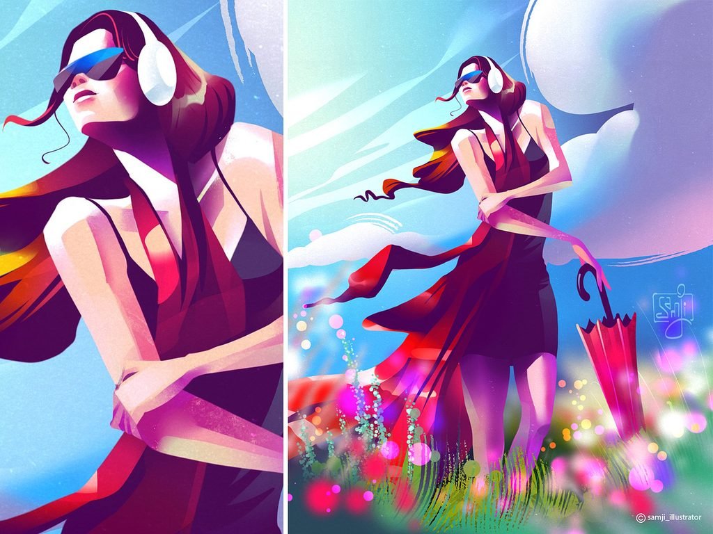 samji illustrator people illustrations digital illustration art
