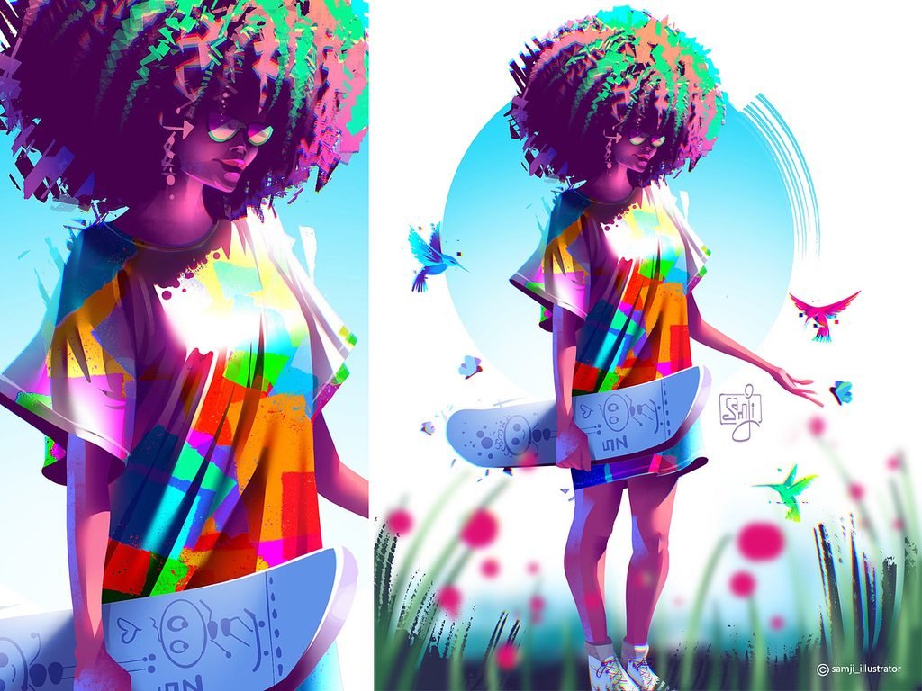 samji illustrator people illustrations digital illustration art
