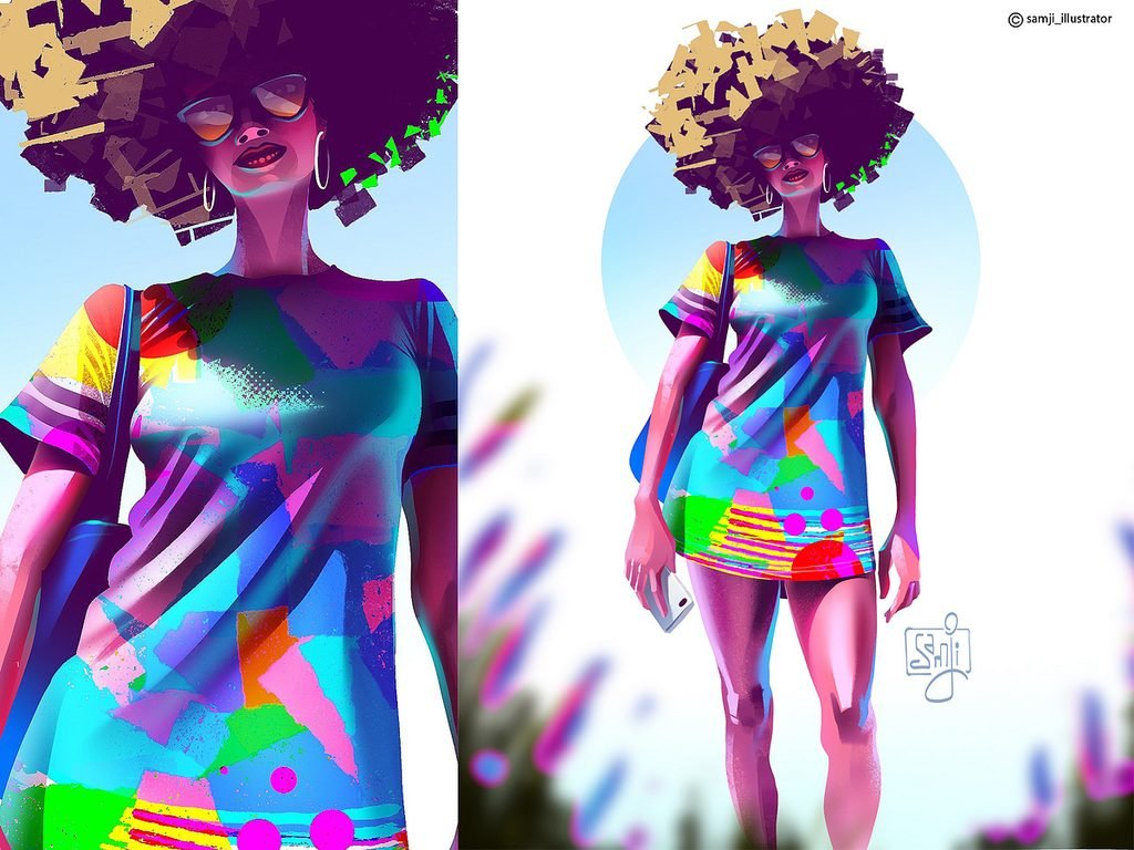 samji illustrator people illustrations digital illustration art