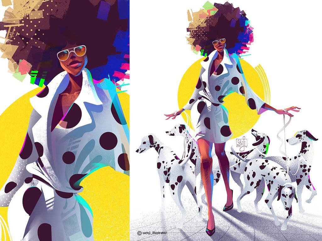 samji illustrator people illustrations digital illustration art