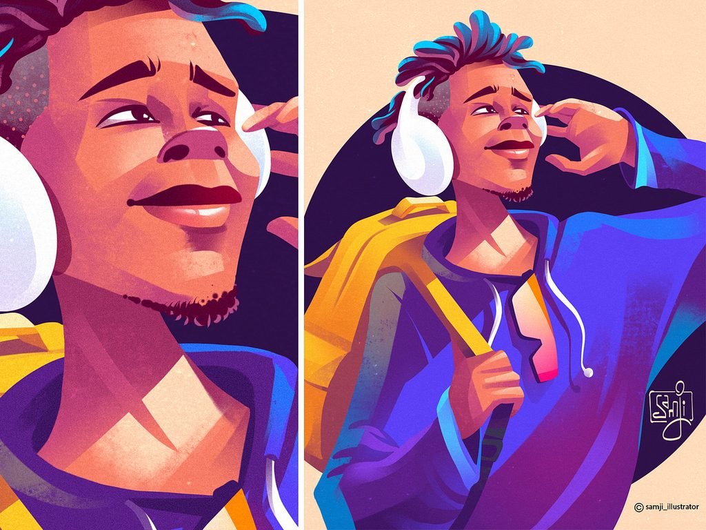 samji illustrator people illustrations digital illustration art