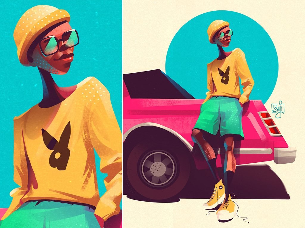 samji illustrator people illustrations digital illustration art