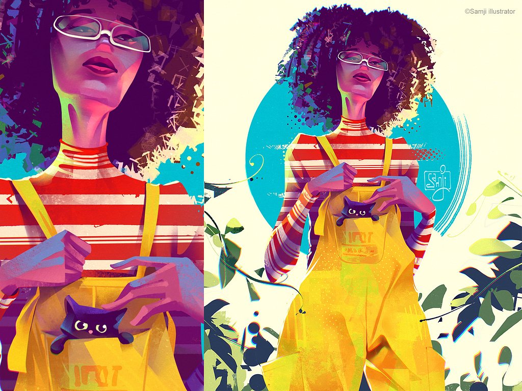 samji illustrator people illustrations digital illustration art
