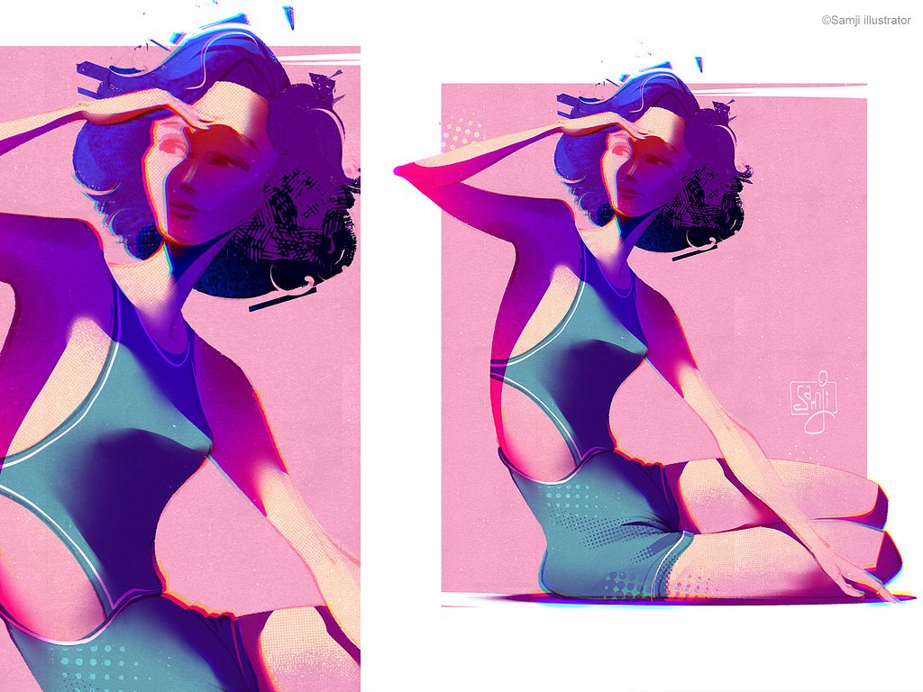 samji illustrator people illustrations digital illustration art