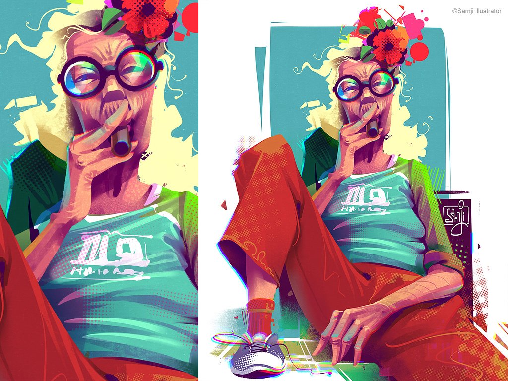 samji illustrator people illustrations digital illustration art