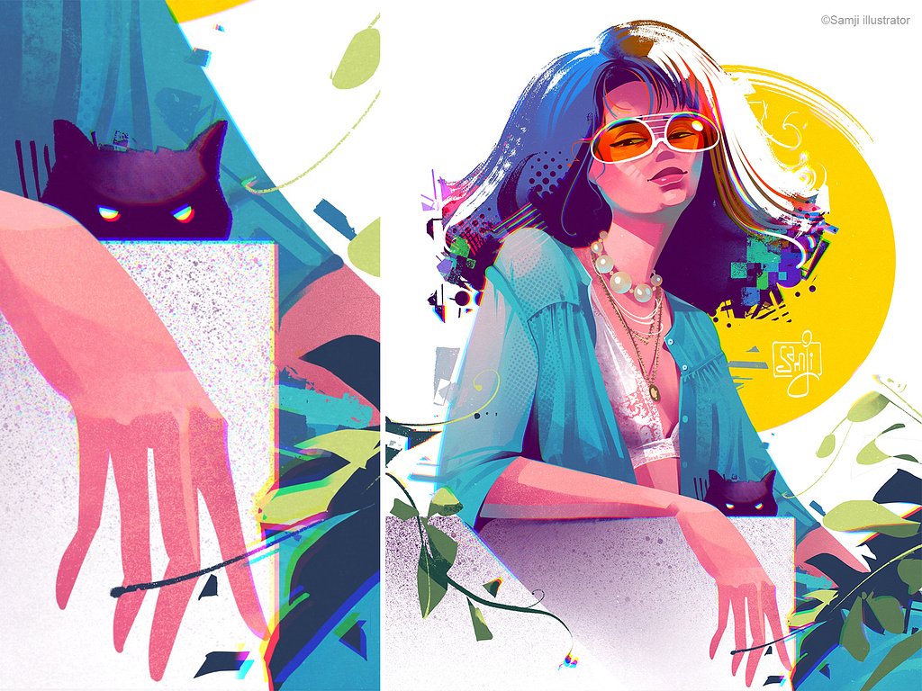 samji illustrator people illustrations digital illustration art