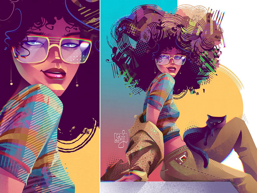 samji illustrator people illustrations digital illustration art